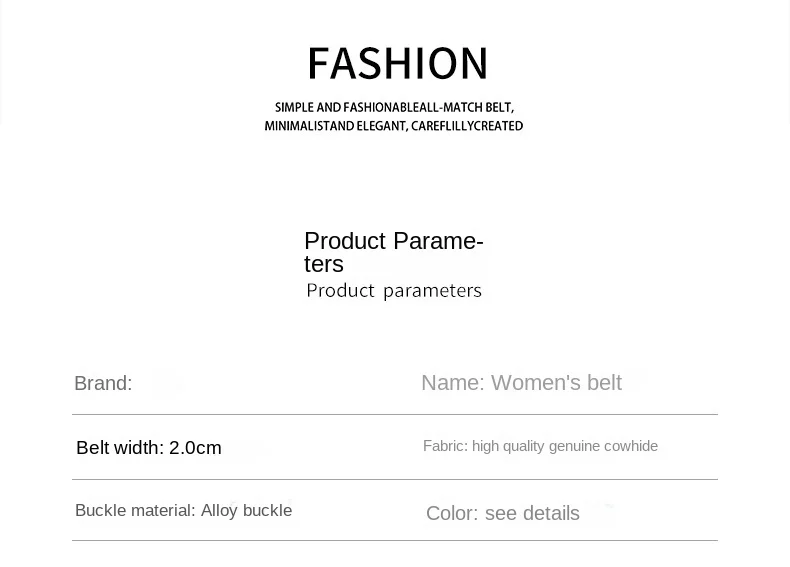 2023 New Luxury Belt Women's Genuine Leather Belt Business Fashion Cowhide Belt Decoration Dress Jeans Belt