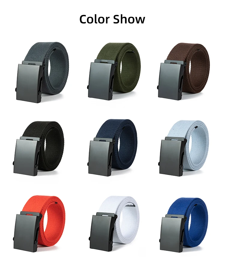 New Men Belt New Fashion Unisex Waist Belt Jeans Male Casual Luxury Canvas 3.8cm Webbing Waistband Ceinture Femme