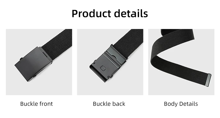 New Men Belt New Fashion Unisex Waist Belt Jeans Male Casual Luxury Canvas 3.8cm Webbing Waistband Ceinture Femme
