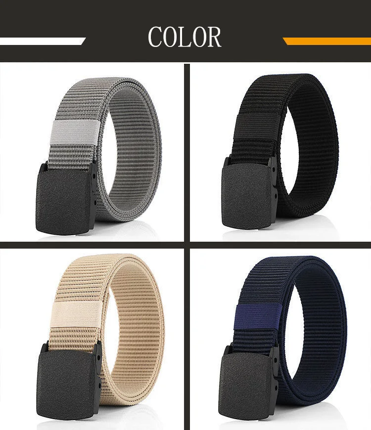 Belts Men and Women Nylon Webbing Tactical Military Casual Designer Canvas Jeans Belt High Quality Army Waist Fabric Strap HB041