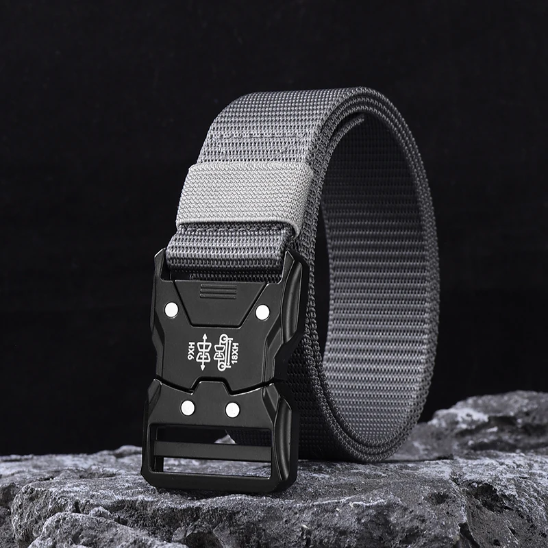 2pcs Fashion Men's Canvas Belt Simple Men's Outdoor Adventure Multi-function Belt Suitable For Youth Casual Shorts Belt