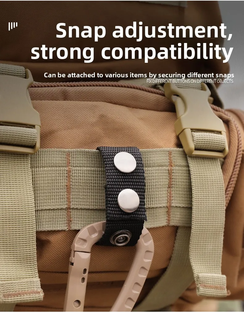 Double Nylon Metal Heavy Duty Tactical Belt Buckle Double Multipurpose Portable Outdoor Accessory Equipment Fixed Buckles