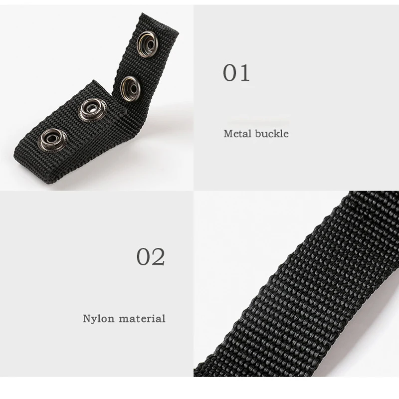 Double Nylon Metal Heavy Duty Tactical Belt Buckle Double Multipurpose Portable Outdoor Accessory Equipment Fixed Buckles