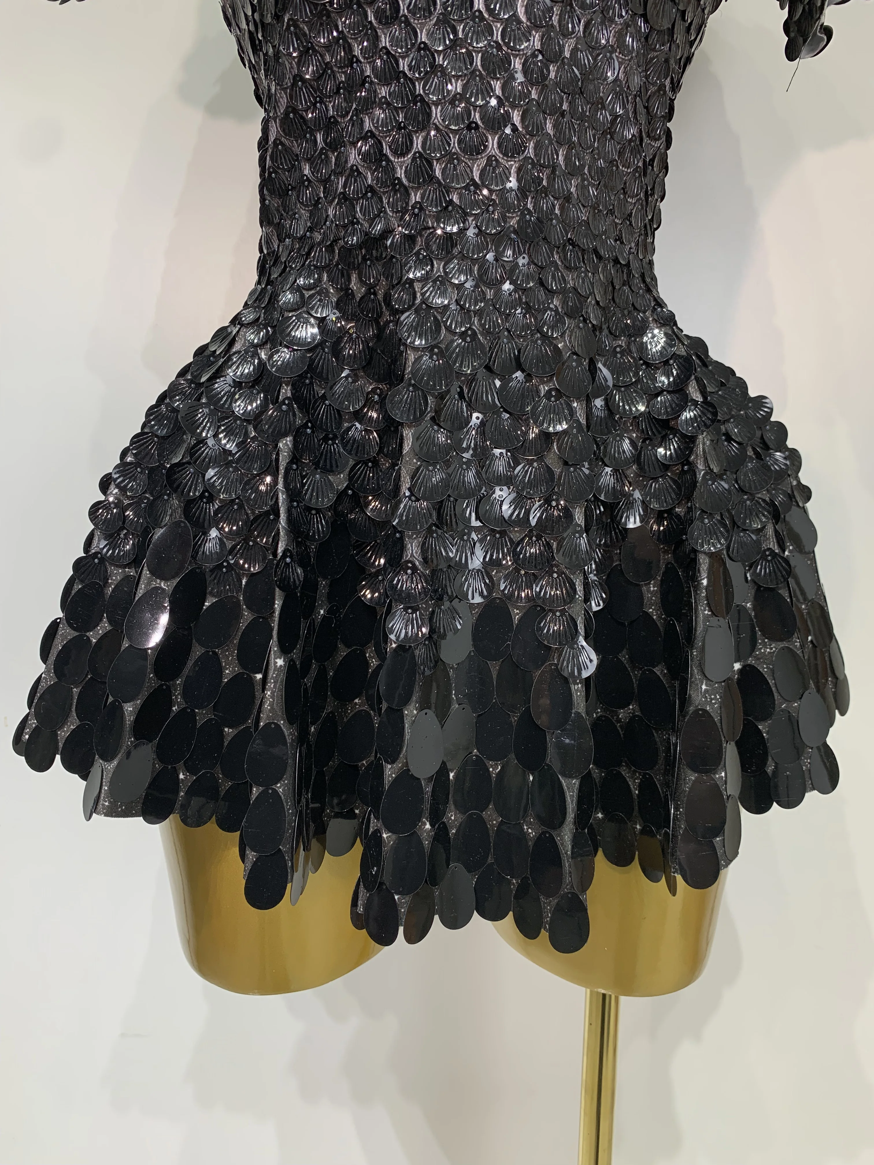 Sparkly Sequins Luxury Birthday Party Gown Short Dress Dancer Stage Performance Wear Women Sexy Nightclub Dress Festival Outfit