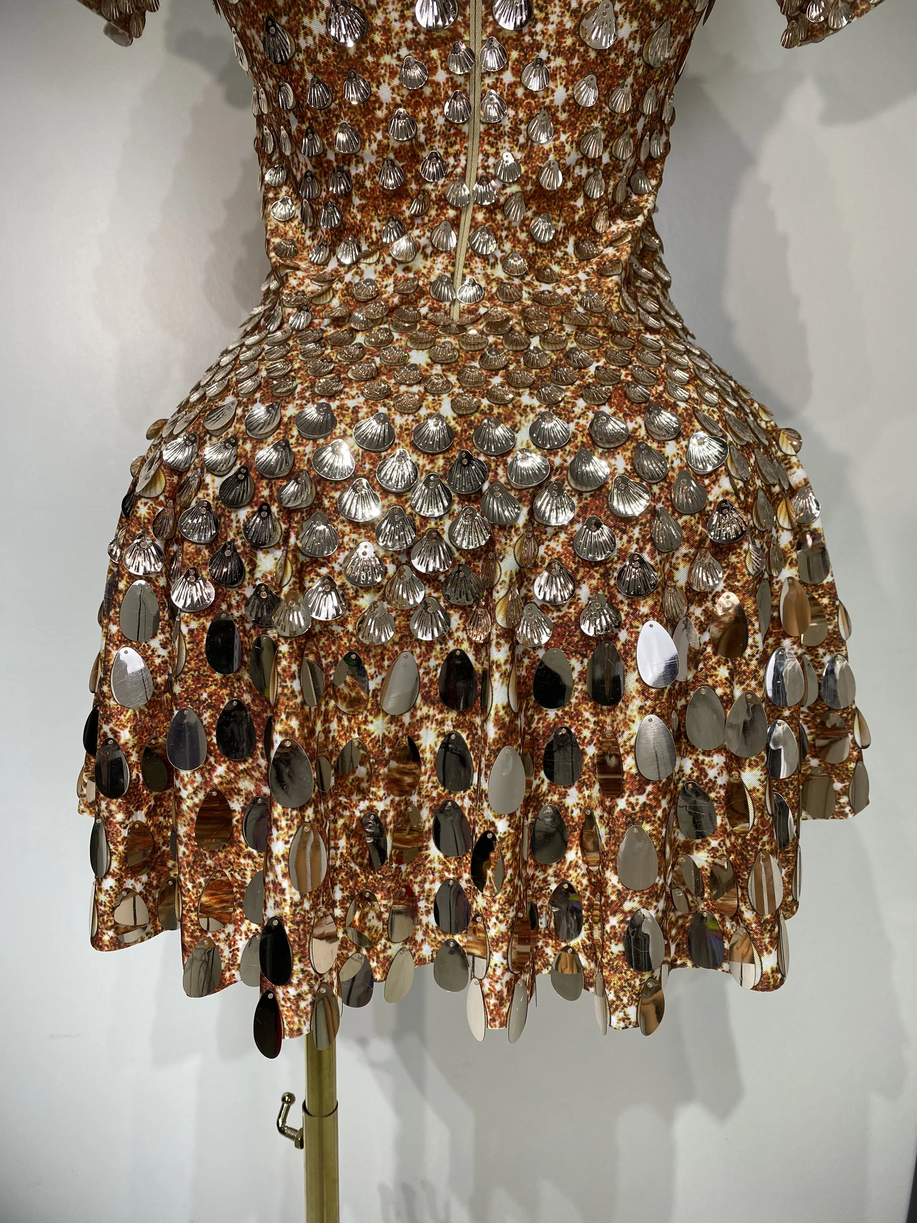 Sparkly Sequins Luxury Birthday Party Gown Short Dress Dancer Stage Performance Wear Women Sexy Nightclub Dress Festival Outfit