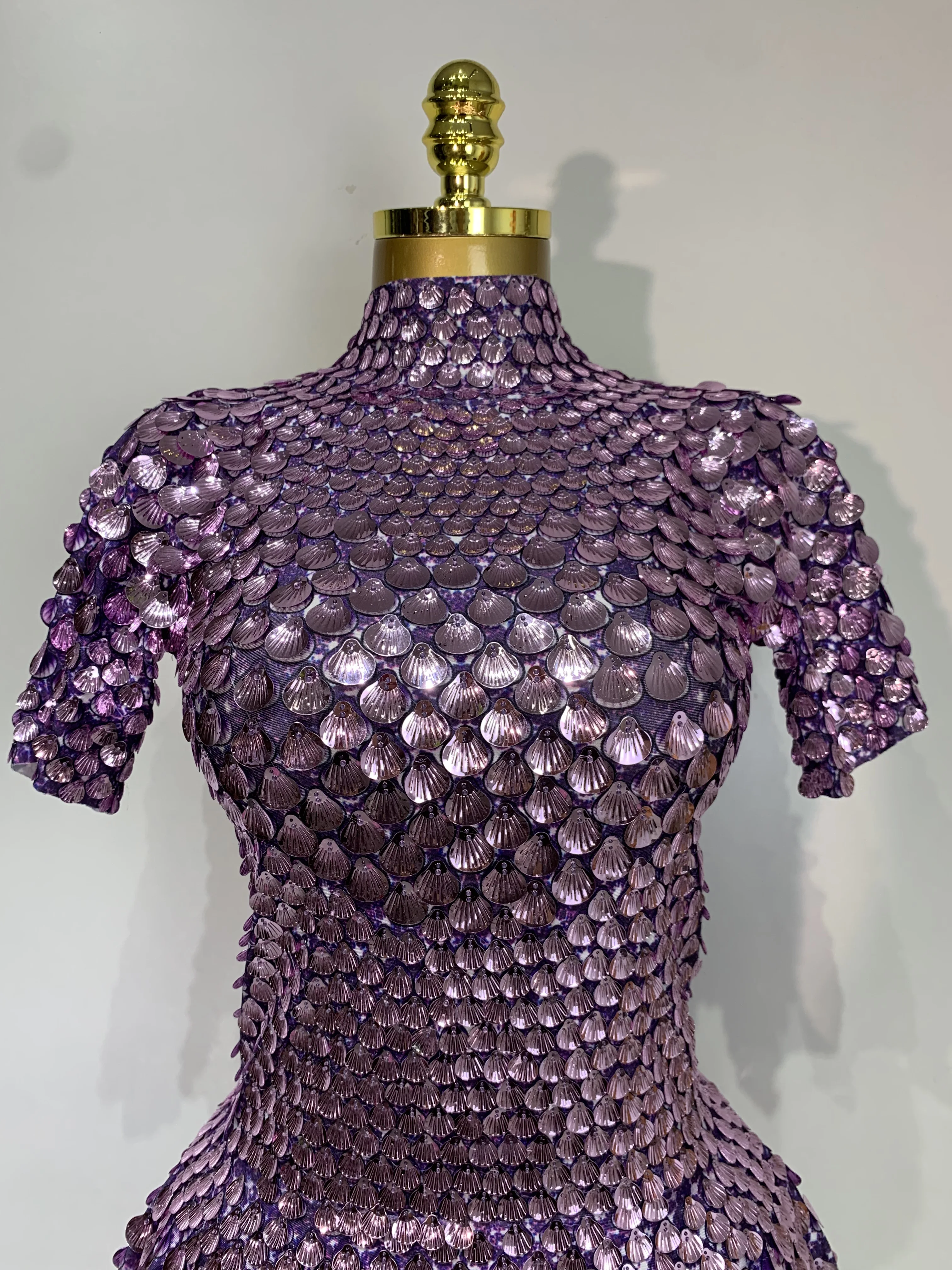 Sparkly Sequins Luxury Birthday Party Gown Short Dress Dancer Stage Performance Wear Women Sexy Nightclub Dress Festival Outfit