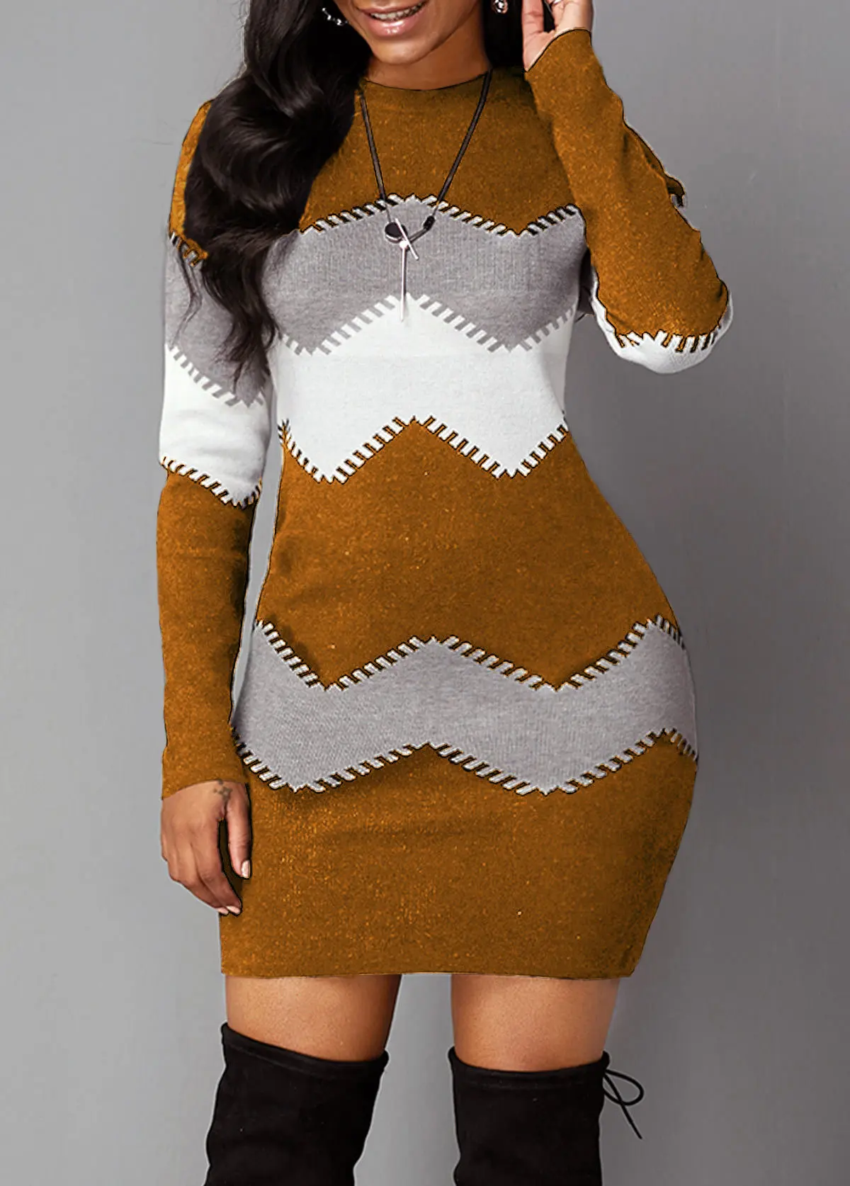 2024 Autumn Women Dress Hip Vintage Strip Befree Large Size Big Sexy Boho Casual Party Elegant Dresses for Women S-5XL