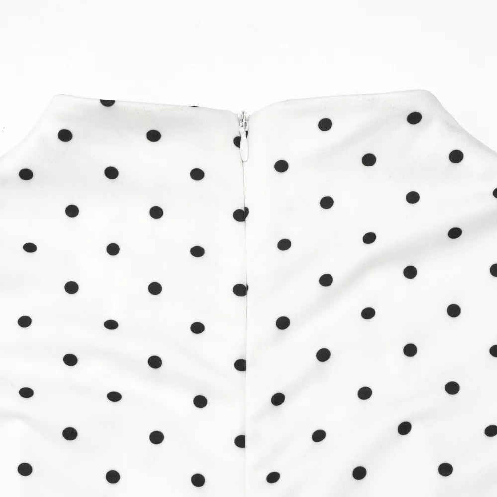 Elegant Polka Dot Long Dress Women's High Waist A-line Maxi Dresses Evening Party Summer Holiday Resort Blue Black Green White