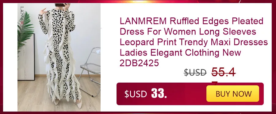 LANMREM Maxi Pleated Dress Round Neck Spliced Fungus Full Sleeve Dresses For Women 2025 New Spring Clothing 2Qa1331