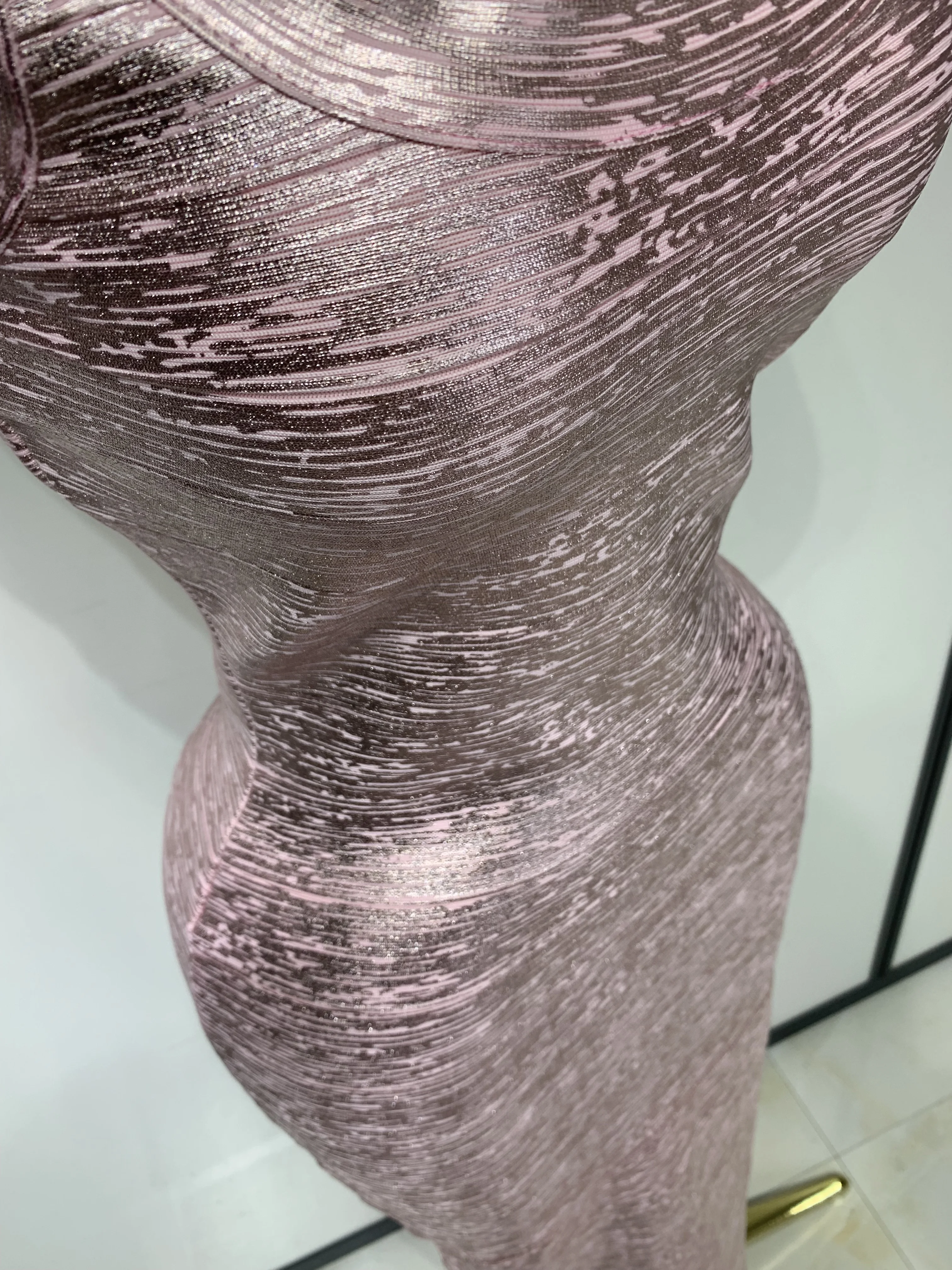Women Sleeveless Bodycon Bandage Dress Celebrity Elegant Gold Cocktail Evening Party Luxury Birthday Dress Vestidos