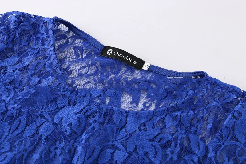 Sexy Women Floral Lace Dress Round Neck Short Sleeve Vintage Lace A-line Dress Patchwork Slim Pleated Swing Cocktail Party Dress