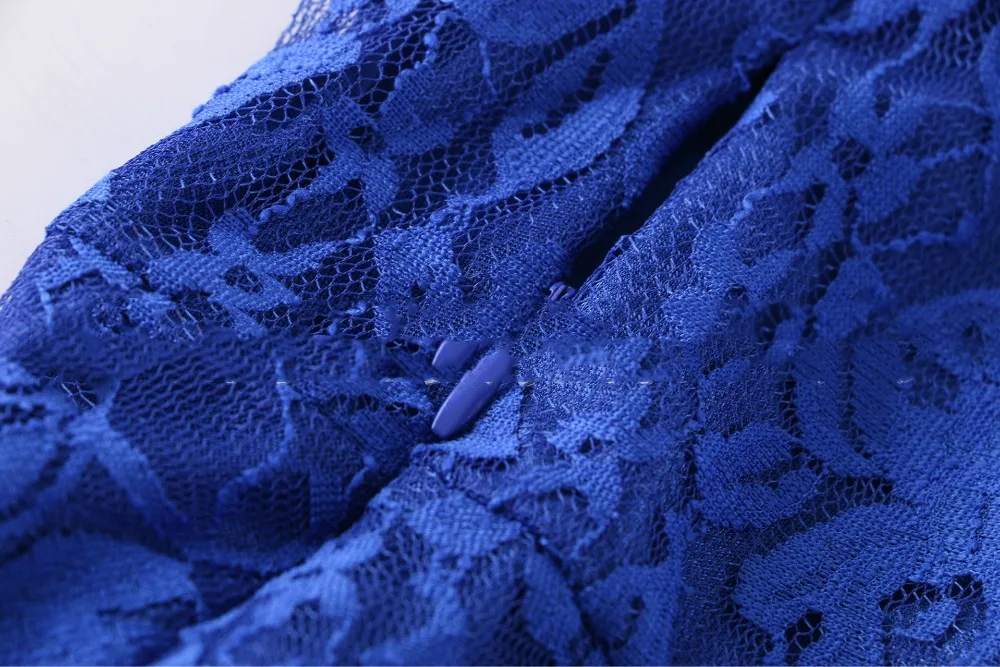 Sexy Women Floral Lace Dress Round Neck Short Sleeve Vintage Lace A-line Dress Patchwork Slim Pleated Swing Cocktail Party Dress