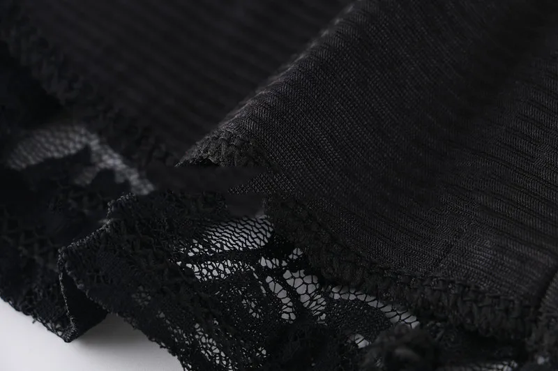 Sexy Women Floral Lace Dress Round Neck Short Sleeve Vintage Lace A-line Dress Patchwork Slim Pleated Swing Cocktail Party Dress