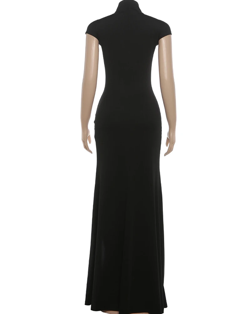 Weird Puss Coquette Elegant Dress Women Irregular Single Breasted Shoulder Wrapped Sexy Stretch Skinny Prom Club Party Bodycon