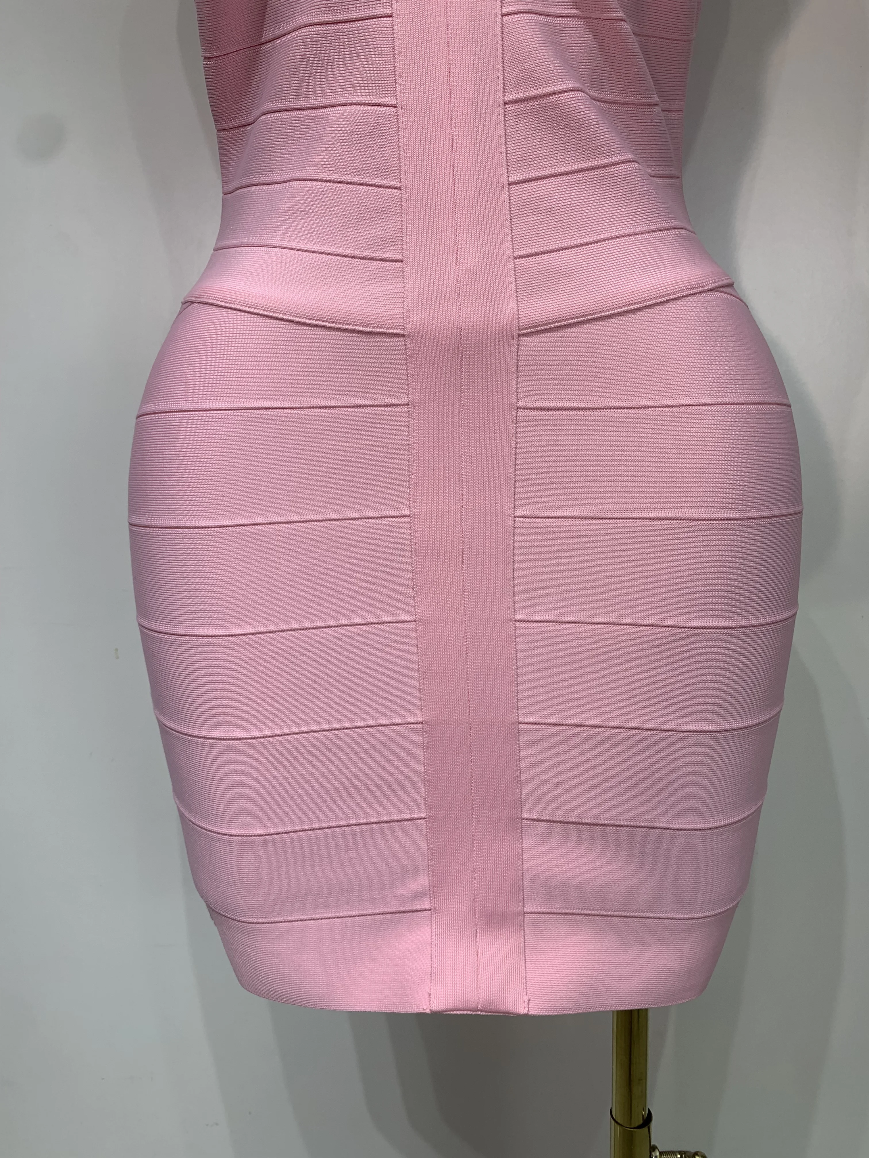 Women Sexy Sleeveless Deep V-neck Bodycon Mini Bandage Dresses Elegant Evening Party Luxury Birthday Club Prom Gown