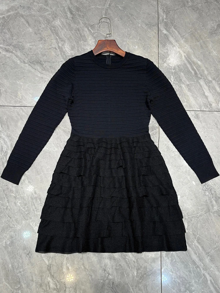 Ruched Skirt Fit And Flare Dress