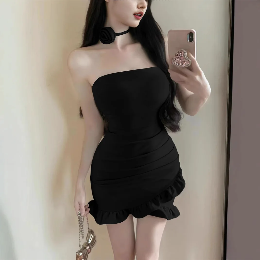 Sexy Sleeveless Party Mini Tight Female Dress Elegant and Pretty Chic Harajuku Korean Style Beach Fashion Women's Dresses