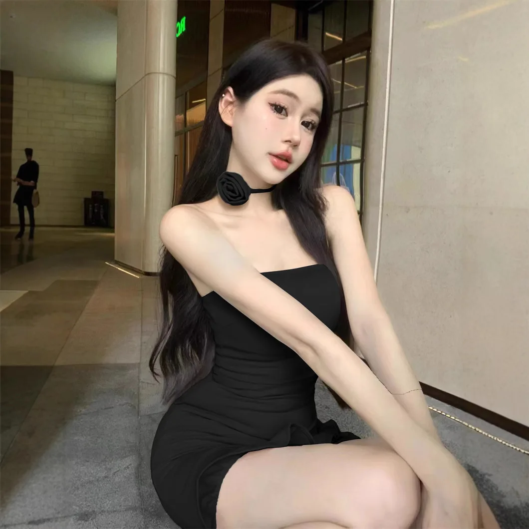 Sexy Sleeveless Party Mini Tight Female Dress Elegant and Pretty Chic Harajuku Korean Style Beach Fashion Women's Dresses