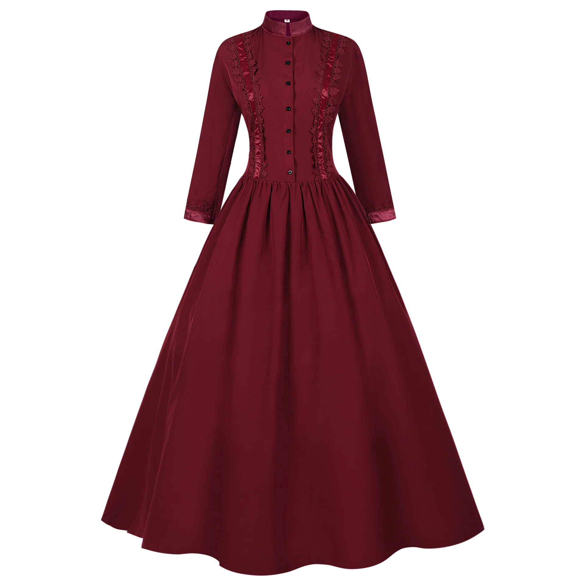 New Medieval Gothic Victorian Civil War Ball Gown Queen Princess Dress Masquerade Royal Gothic Elegant Vampire Bride Swing Dress