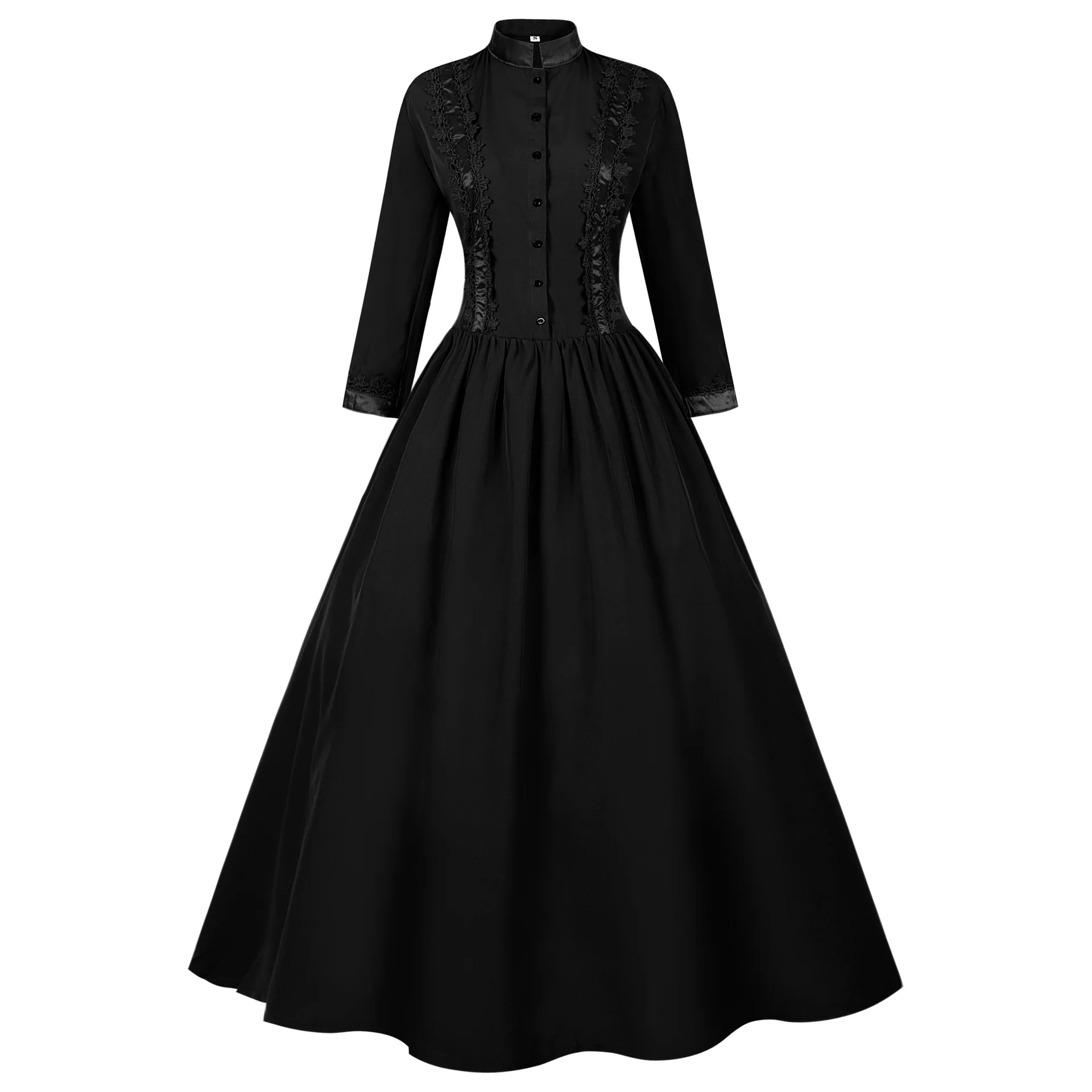 New Medieval Gothic Victorian Civil War Ball Gown Queen Princess Dress Masquerade Royal Gothic Elegant Vampire Bride Swing Dress
