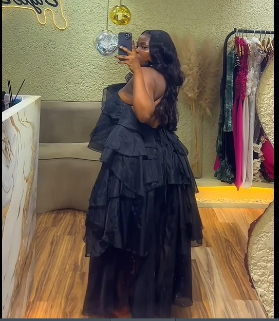 CM.YAYA Women Sleeveless Ruffles Loose Ball Gown Smock Strap Maxi Long Sexy Dress 2025 Birthday Vacation Party Dresses Vestidos