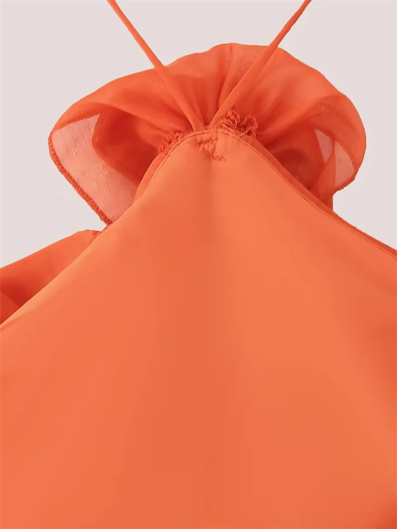 CM.YAYA Women Sleeveless Ruffles Loose Ball Gown Smock Strap Maxi Long Sexy Dress 2025 Birthday Vacation Party Dresses Vestidos