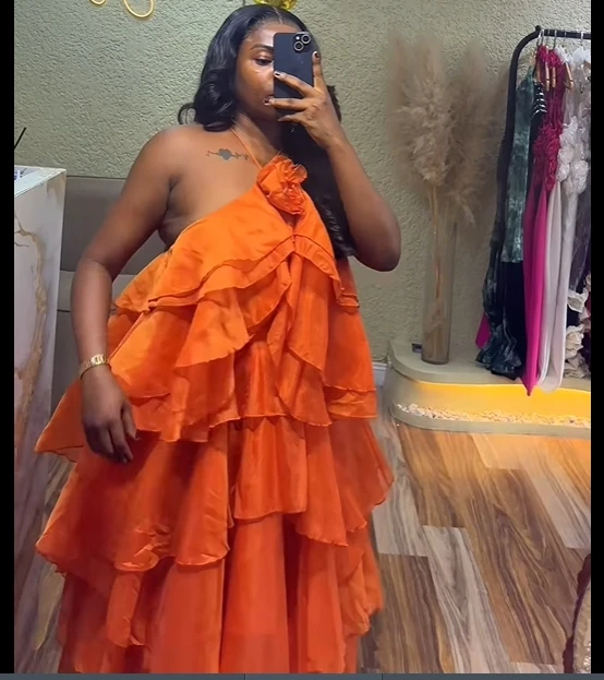 CM.YAYA Women Sleeveless Ruffles Loose Ball Gown Smock Strap Maxi Long Sexy Dress 2025 Birthday Vacation Party Dresses Vestidos