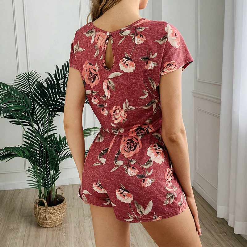 Customizable Women Dress Summer Sexy V-neck Casual Solid Dress