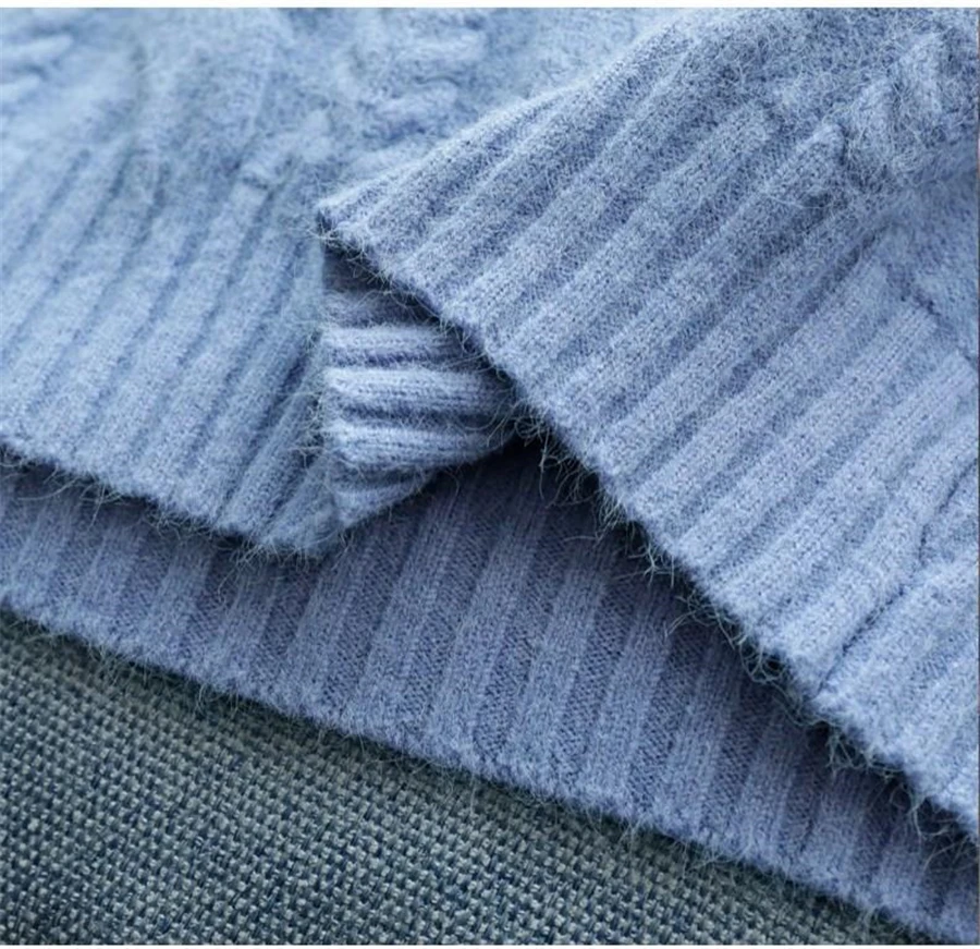 Winter Turtleneck Twist Knitting Dresses Women Warm Candy Color Rib Knited Pullover Dress Elegant Chic Solid Sweater Dresses