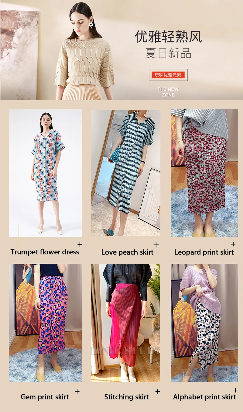 Miyake Pleated Women Dress Summer Sleeveless Long Classic Korean Fashion Casual Elegant Female Lce Water Blue Beach Dress TP5045