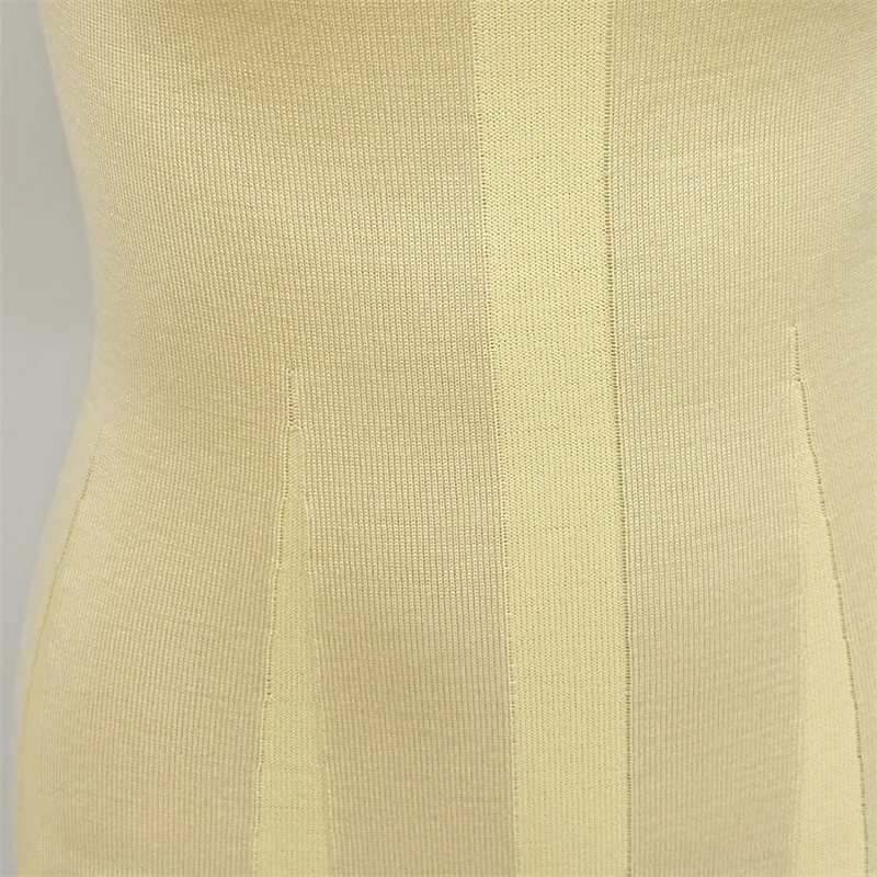 Tsiisd Ribbed Knit Maxi Dress For Women Deep V-Neck Slim High Slit Elegant Patchwork Commute Party Dress Women Knitwear Dress