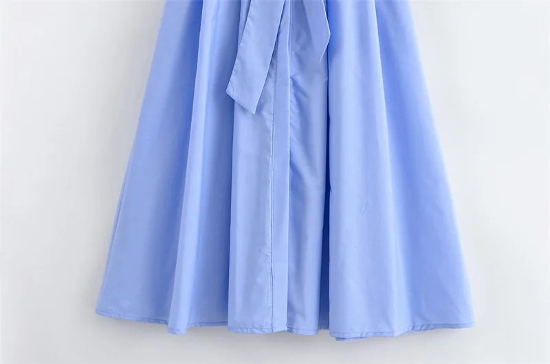 Women's Short Sleeve Shirt Dress With Casual Pockets Decoration Classic Long Dresses Summer Fashion Lapel Vestidos Para Mujer