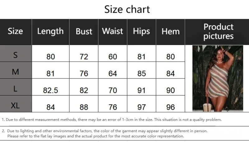 Bohemian Slanted Shoulder Colorful Striped Bodycon Dress Chic Irregular Printed Knitted Backless Slim Fit Mini Dresses Beach