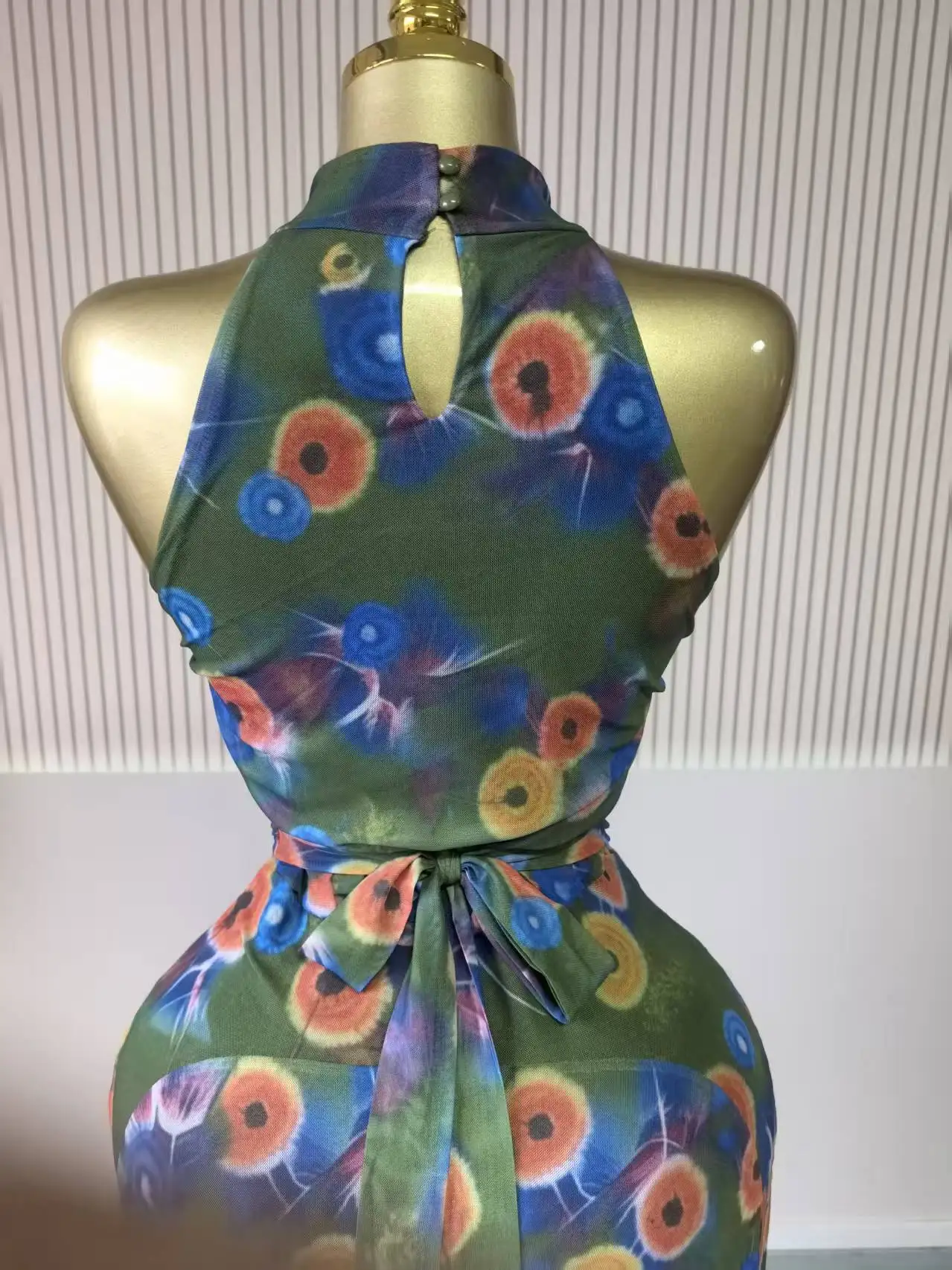 GLCMYAYA Women Printed Sleeveless with Sashes Fit and Flare A-line Maxi Dress 2026 Streetwear Beach Holiday Long Dresses Vestido