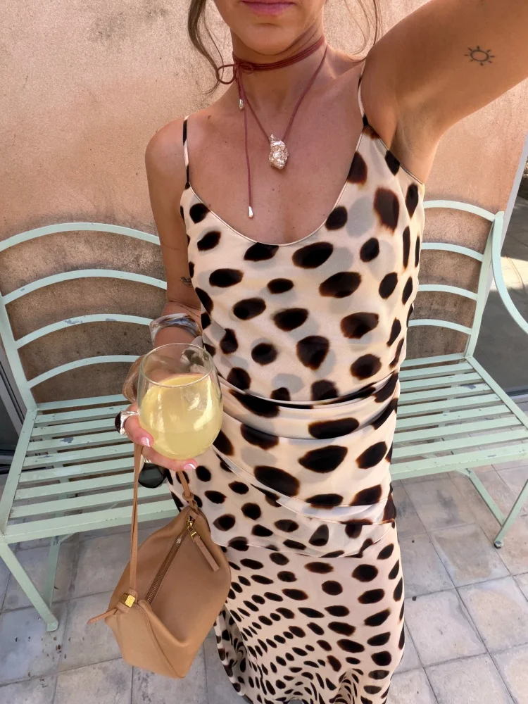 Fashion Polka Dot Patchwork Vestido Women Elegant Spaghetti Strap Slim Fit Bodycon Dresses Summer Vacation Date Club Outfit 2026