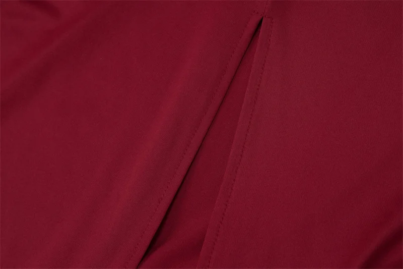 Mozision Halter Ruched Sleeveless Sexy Maxi Dress Women Gown Fashion Slim High Waist Evening Club Party Split Long Dress