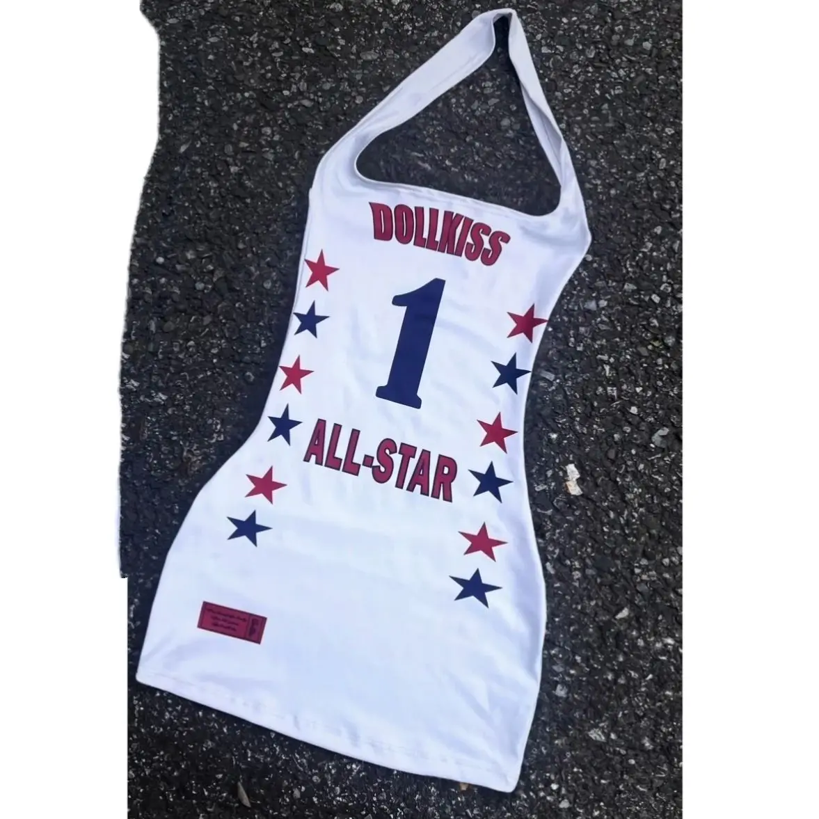 2025 Streetwear Letter Printing Halter Dress Harajuku Sexy Sleeveless Mini Dresses Y2k Aesthetic Women Backless Bodycon Vestidos