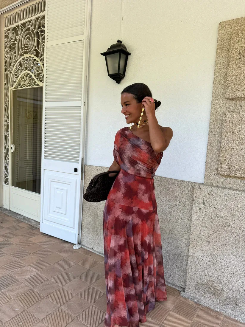 Vintage Off Shoulder Printed Maxi Dress Women Sleeveless Chiffon Ruched Long Dress Elegant Vacation Wedding Guest Party Vestidos