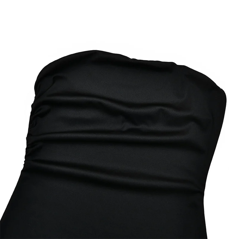 Mozision Lace Backless Sexy Mini Dress Women Gown Elegant See Through Turtleneck Sleeveless Bodycon Club Party Dresses Female