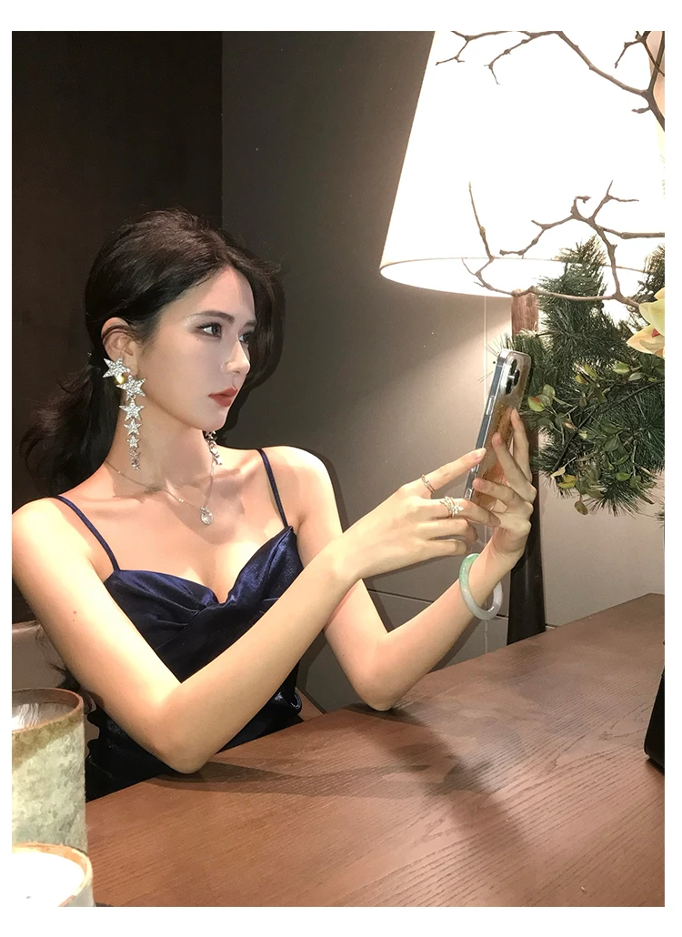Elegant Sexy Club Evening Party Birthday Dresses for Women Summer Sleeveless Spaghetti Strap Backless Mermaid Ruffled Long Dress