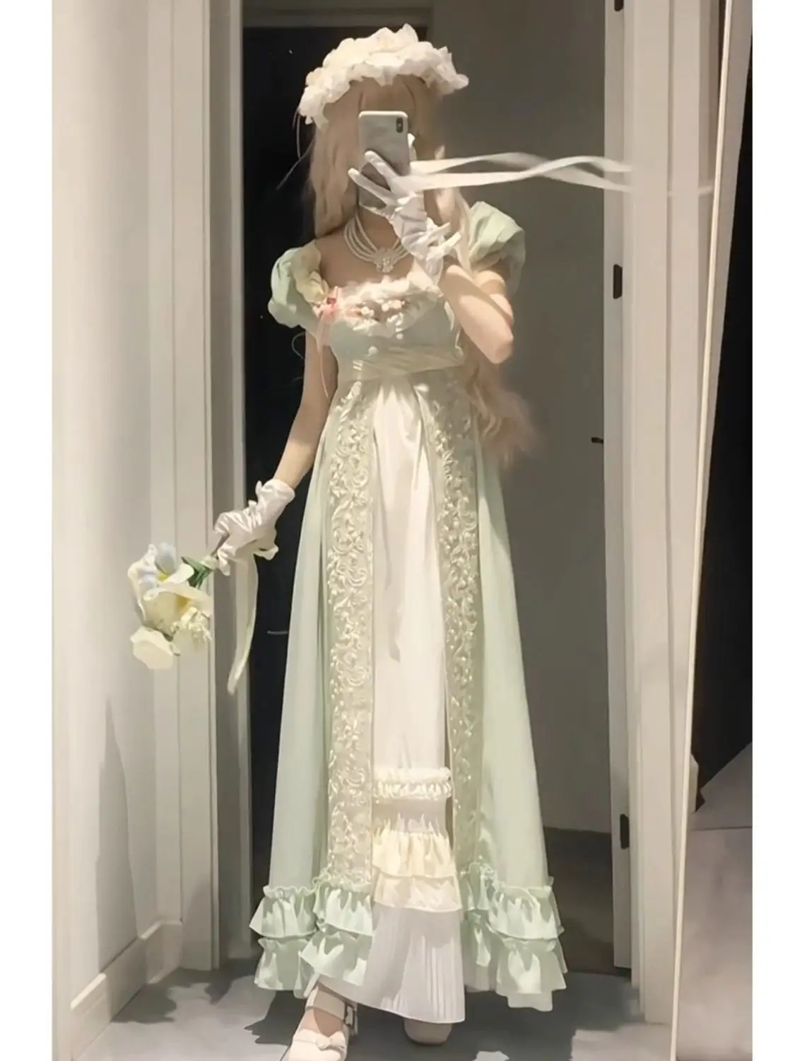 MAGOGO Green eco-style imperial lolita dress, Lolita princess dress