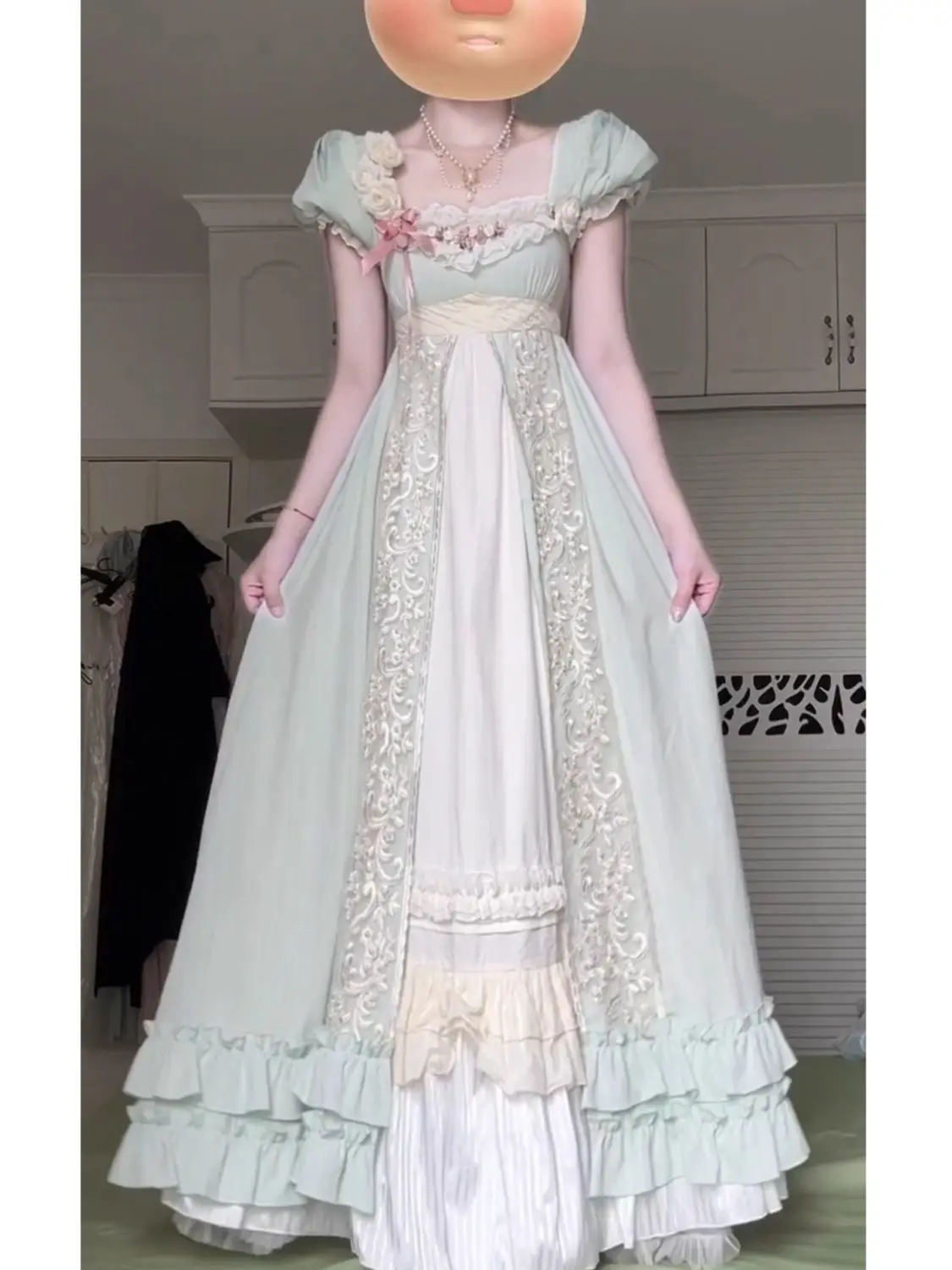 MAGOGO Green eco-style imperial lolita dress, Lolita princess dress