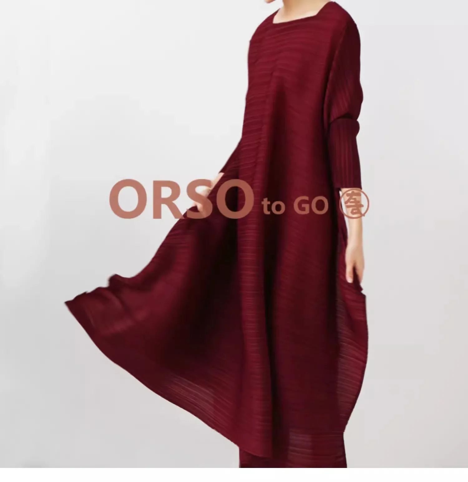 Miyake Pleated Original Design Large Size Dress Women's Spring Summer New Korean Style Causal Long Loose Clothes
