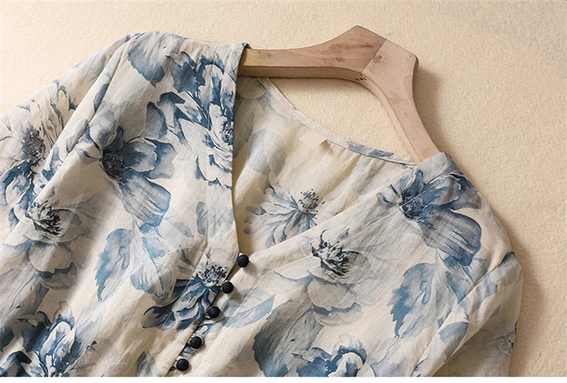 Short Sleeve Print Vintage Long Dresses For Women 2026 New Summer Fashion Casual Loose Dress Femme Robe Vestidos Elegant Clothes