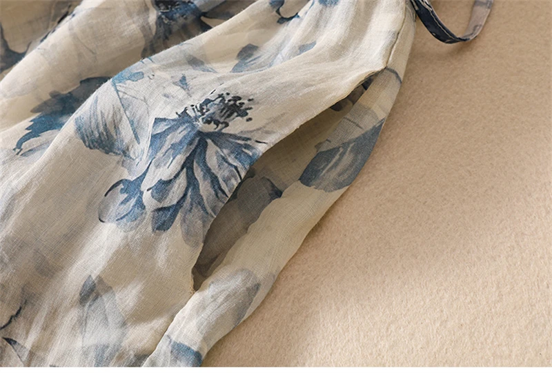 Short Sleeve Print Vintage Long Dresses For Women 2026 New Summer Fashion Casual Loose Dress Femme Robe Vestidos Elegant Clothes