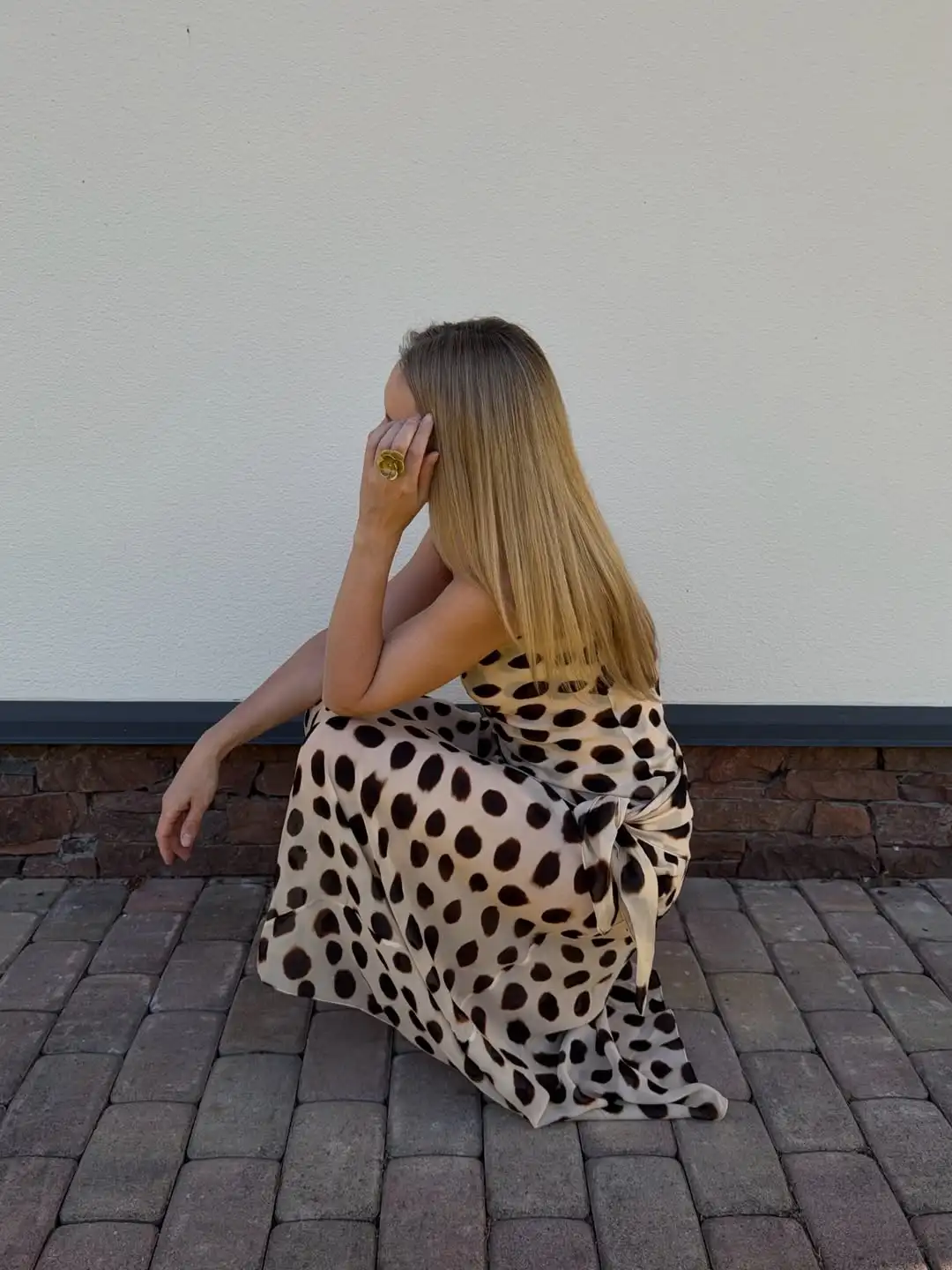 Women Trendy Animal Print Slip Dress V-neck Ruched Drawstring Sexy Maxi Dresses Beach Stylish Retro Vacation Summer Party Outfit