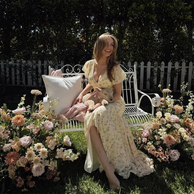 Y2k Floral Print Women's Long Dress Elegant Ruffle V-neck Cap Sleeve Summer Dresses 2026 Female Casual Vacation Party Outfit