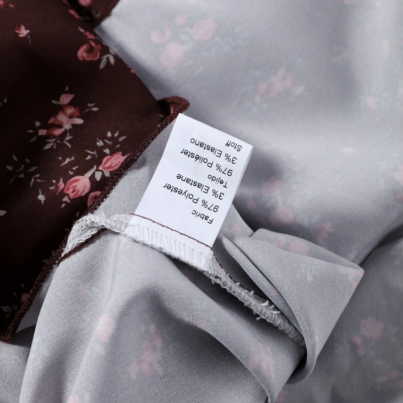 Fashion Printed Women's Dress Short Sleeve V-Neck Ruffle Waist-Closed Side Split Floral Dresses 2026 Summer Elegant Female Robe