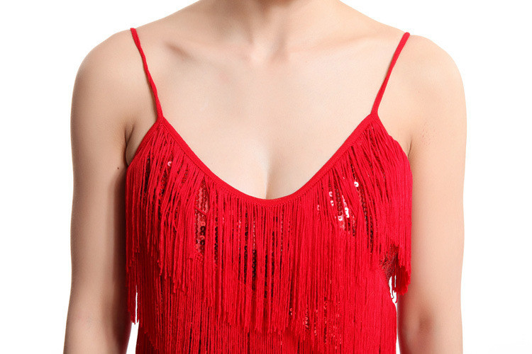 Women 1920s Vintage Great Gatsby Party Sequin Dress Sexy V-Neck Summer Cami Dress Gold Fringe Dress Vestidos Flapper Costumes