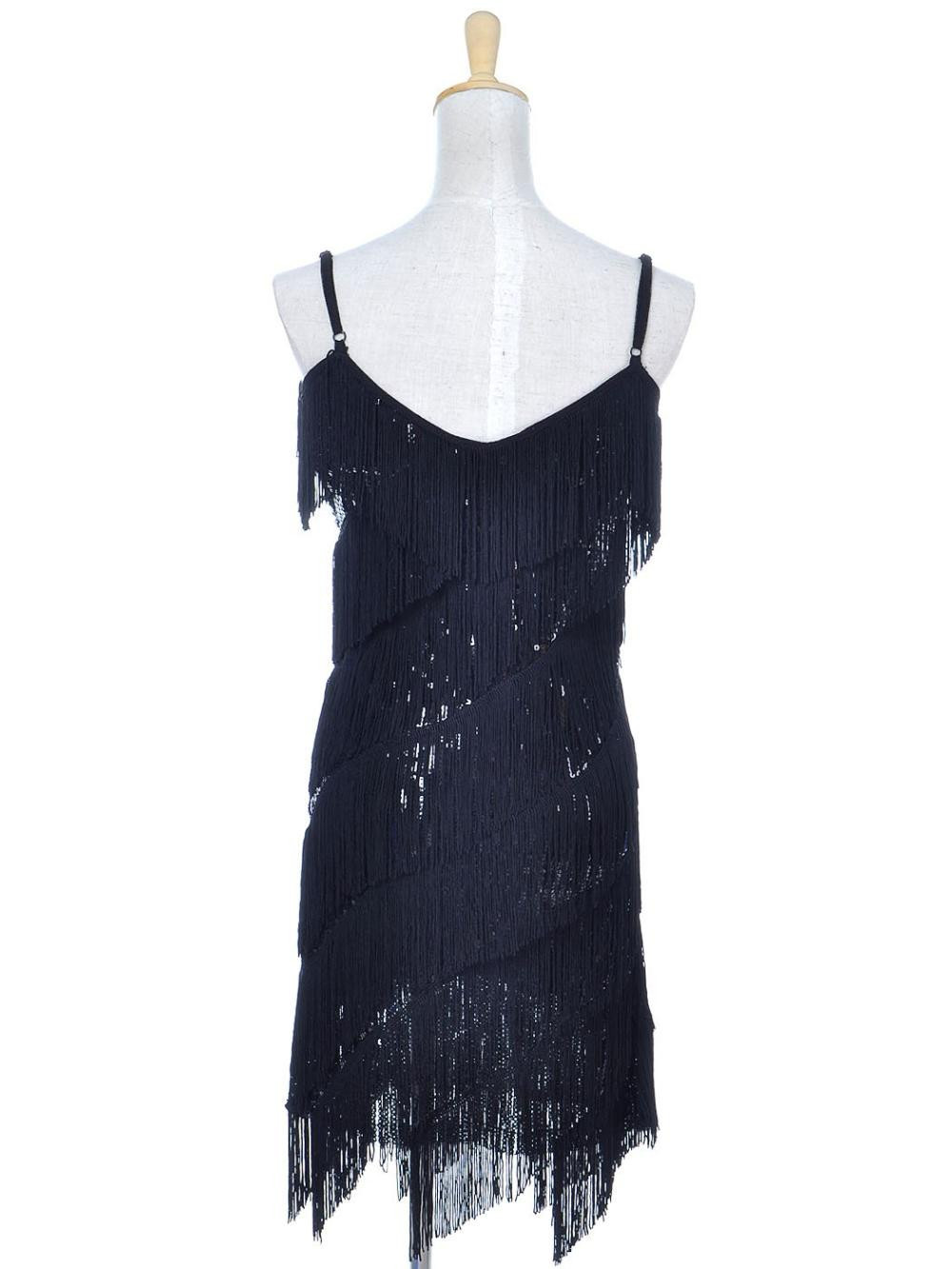 Women 1920s Vintage Great Gatsby Party Sequin Dress Sexy V-Neck Summer Cami Dress Gold Fringe Dress Vestidos Flapper Costumes